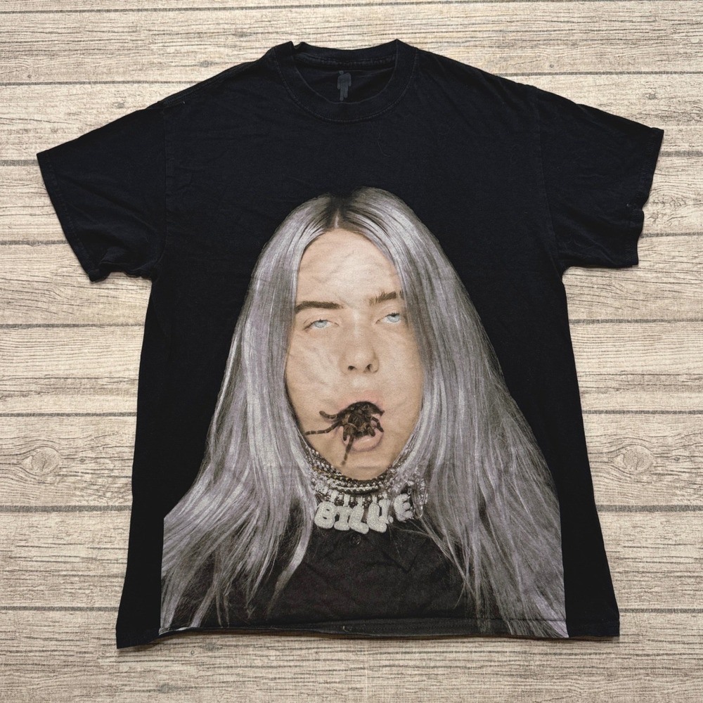 Billie Eilish T-Shirt Women's Medium Black Cotton You Should See Me In A Crown